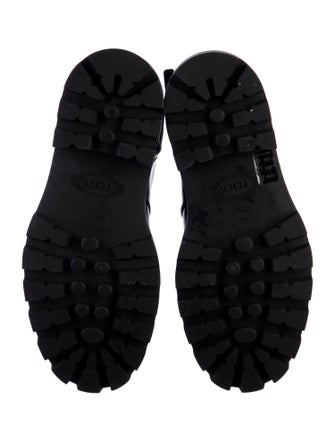 Tod's Patent Leather Combat Boots