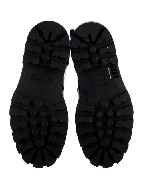 Tod's Patent Leather Combat Boots