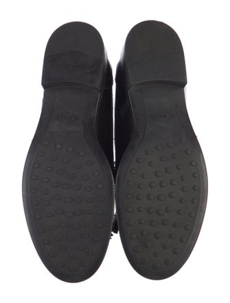 Tod's Leather Tassel Accents Loafers