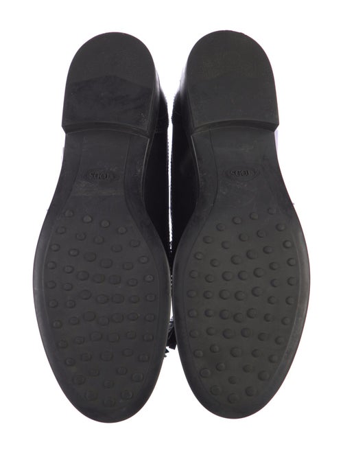 Tod's Leather Tassel Accents Loafers