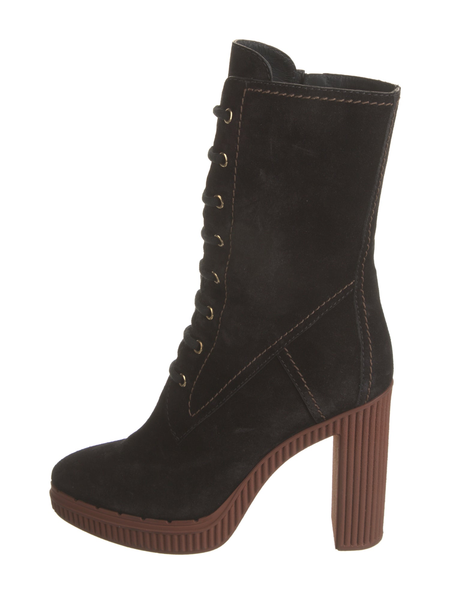 Tod's Suede Lace-Up Boots