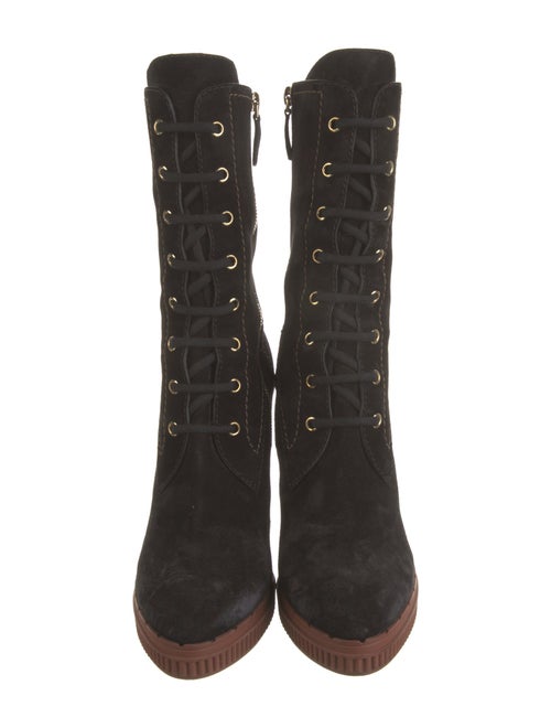 Tod's Suede Lace-Up Boots