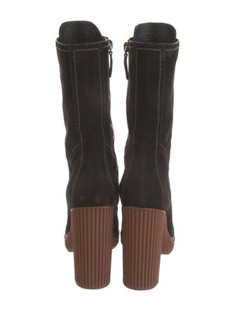 Tod's Suede Lace-Up Boots