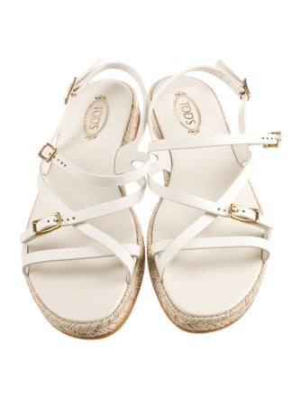 Tod's Leather Espadrilles