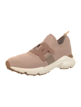 Tod's Leather Trim Embellishment Sock Sneakers