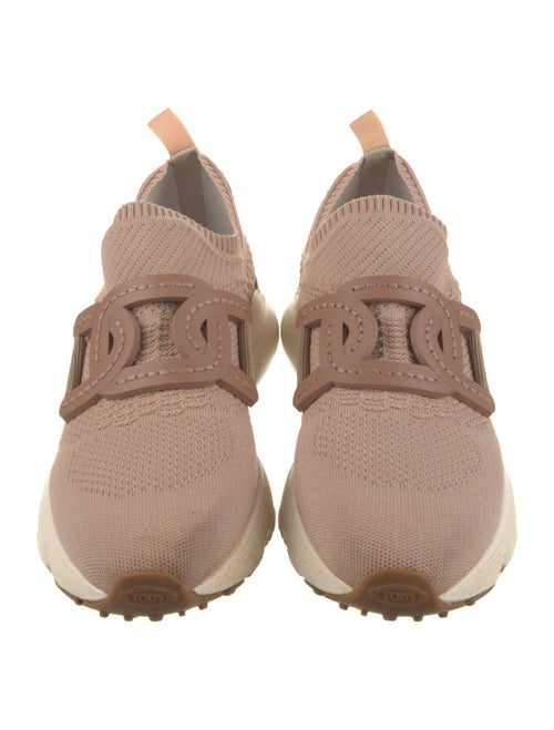 Tod's Leather Trim Embellishment Sock Sneakers