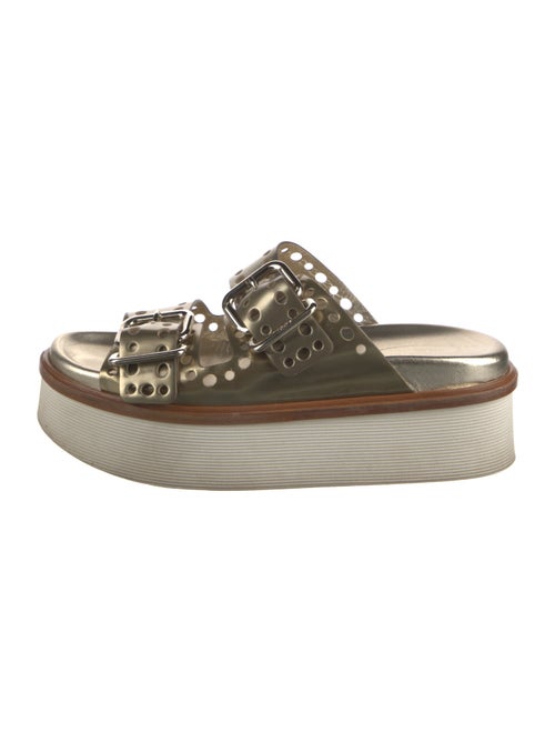 Tod's Leather Lasercut Accents Slides