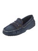 Tod's Denim Raw-Edge Trim Loafers