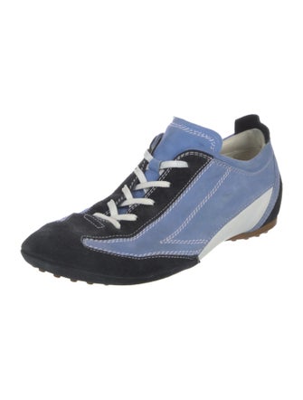 Tod's Suede Colorblock Pattern Sneakers