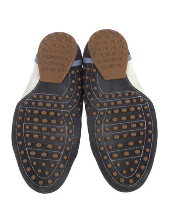 Tod's Suede Colorblock Pattern Sneakers