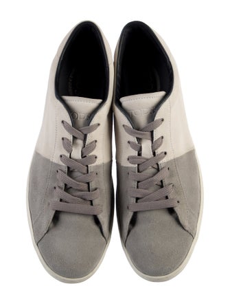 Tod's Suede Colorblock Pattern Sneakers