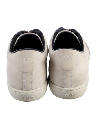 Tod's Suede Colorblock Pattern Sneakers