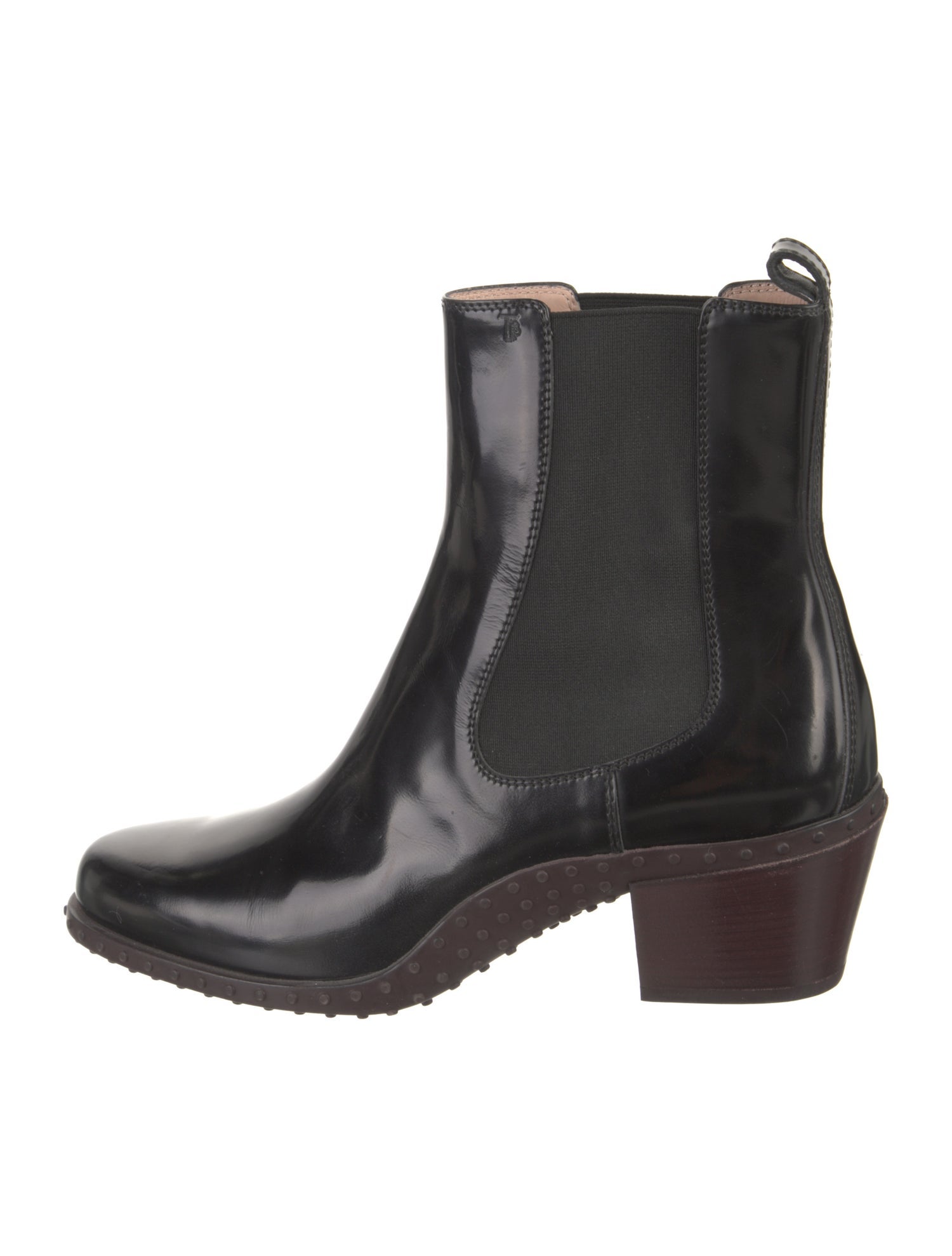 Tod's Patent Leather Chelsea Boots