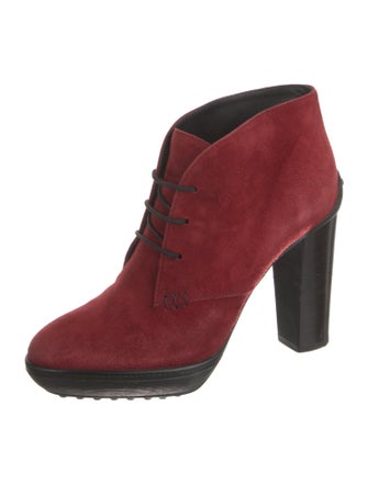 Tod's Suede Lace-Up Boots