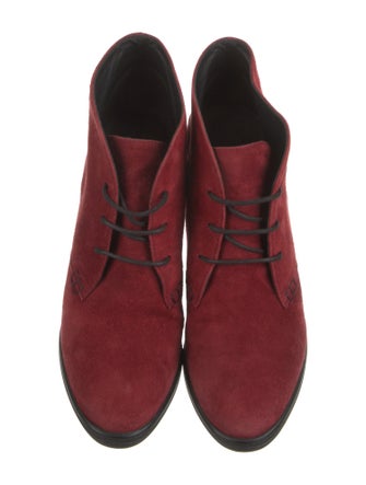 Tod's Suede Lace-Up Boots