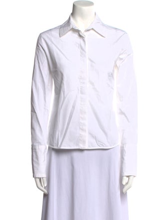 Tod's Long Sleeve Button-Up Top