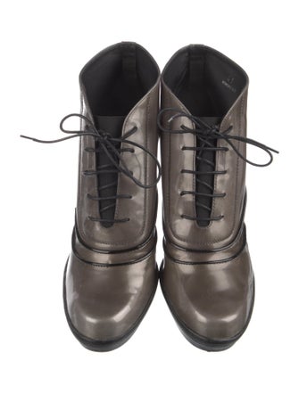 Tod's Patent Leather Lace-Up Boots