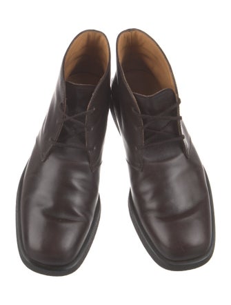 Tod's Leather Lace-Up Boots