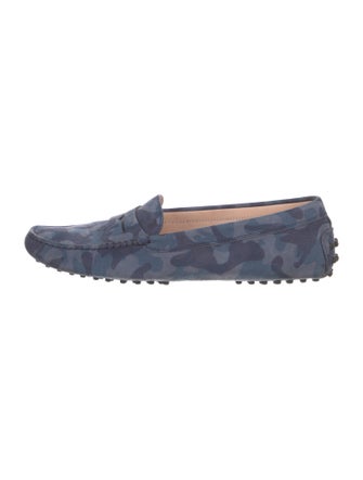 Tod's Suede Printed Loafers