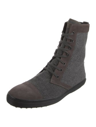 Tod's Suede Lace-Up Boots