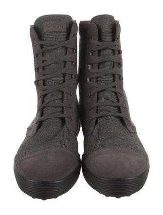 Tod's Suede Lace-Up Boots