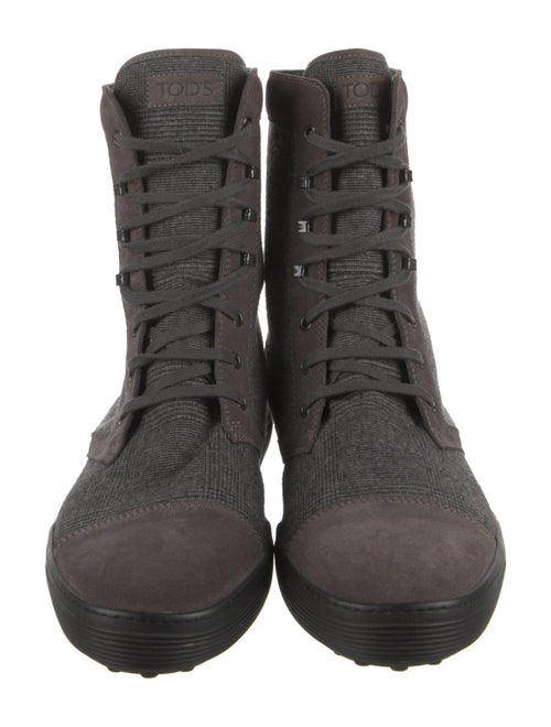 Tod's Suede Lace-Up Boots
