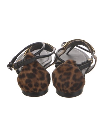 Tod's Ponyhair Animal Print Flats