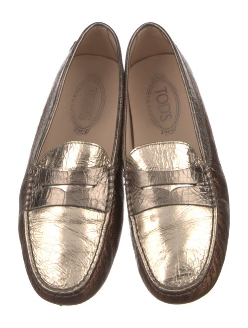 Tod's Leather Colorblock Pattern Loafers