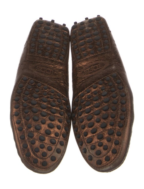 Tod's Leather Colorblock Pattern Loafers