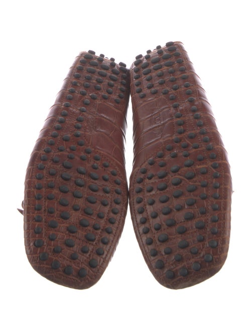 Tod's Embossed Leather Loafers