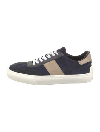 Tod's Suede Colorblock Pattern Sneakers