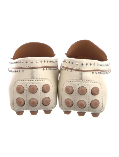 Tod's Leather Studded Accents Loafers