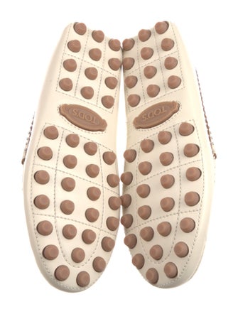 Tod's Leather Studded Accents Loafers