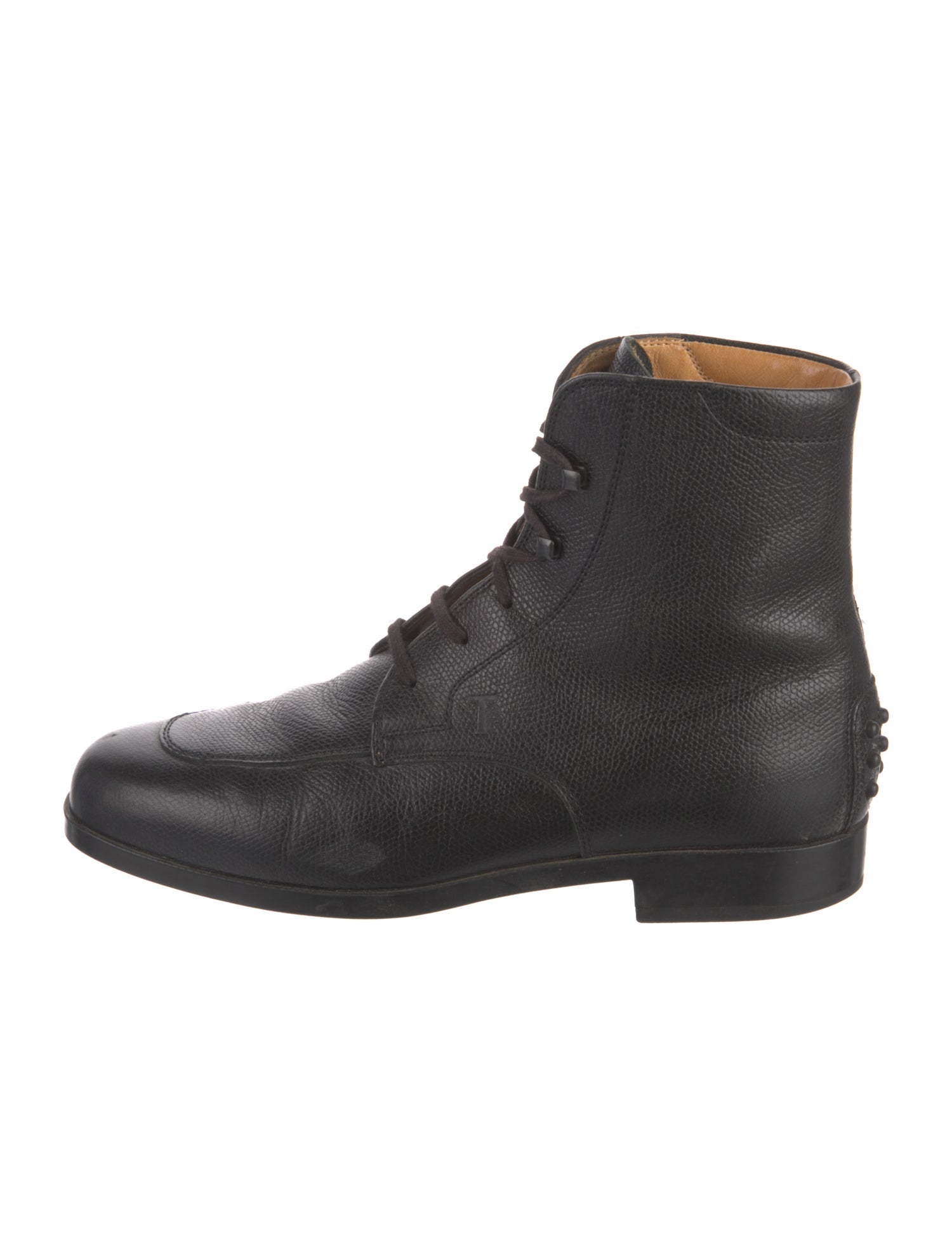 Tod's Leather Combat Boots