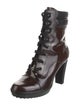 Tod's Patent Leather Lace-Up Boots