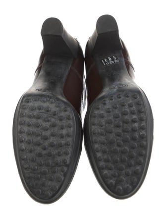 Tod's Patent Leather Lace-Up Boots