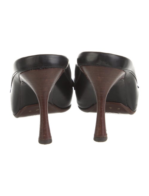 Tod's Leather Whipstitch Trim Mules