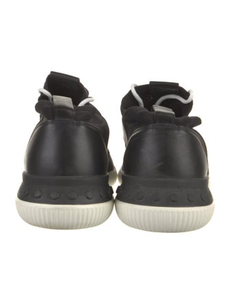 Tod's Mesh Leather Trim Embellishment Sneakers