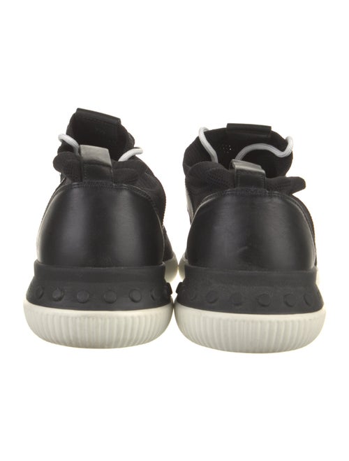 Tod's Mesh Leather Trim Embellishment Sneakers