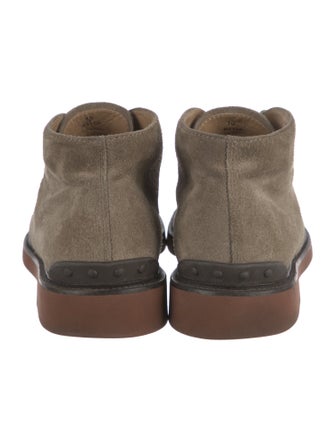 Tod's Suede Lace-Up Boots