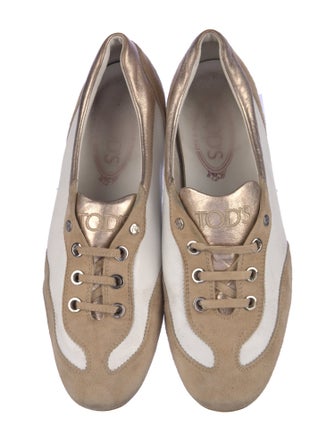 Tod's Leather Colorblock Pattern Sneakers