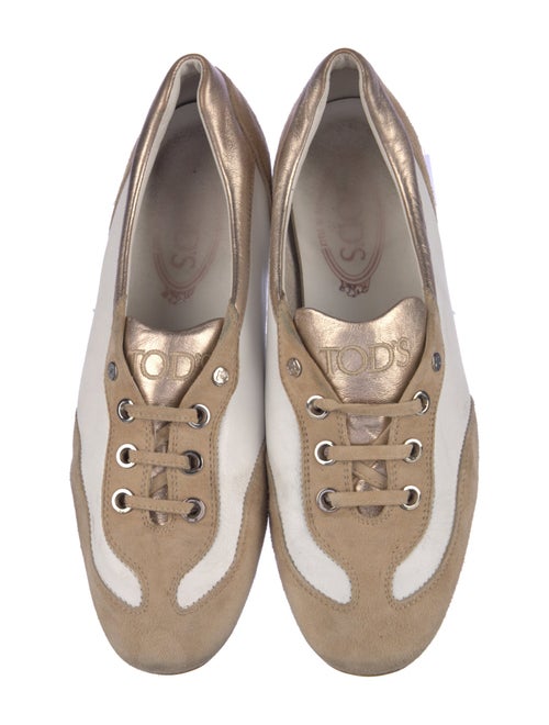 Tod's Leather Colorblock Pattern Sneakers