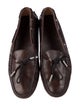 Tod's Leather Animal Print Loafers