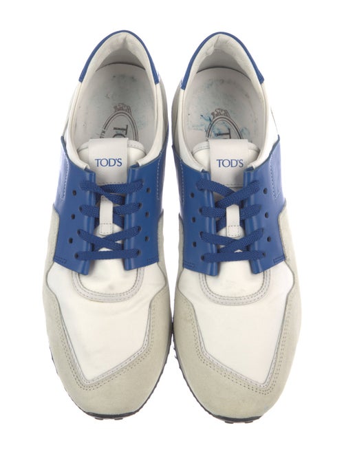 Tod's Suede Colorblock Pattern Sneakers