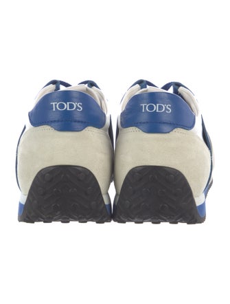 Tod's Suede Colorblock Pattern Sneakers