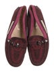 Tod's Suede Embroidered Accent Loafers