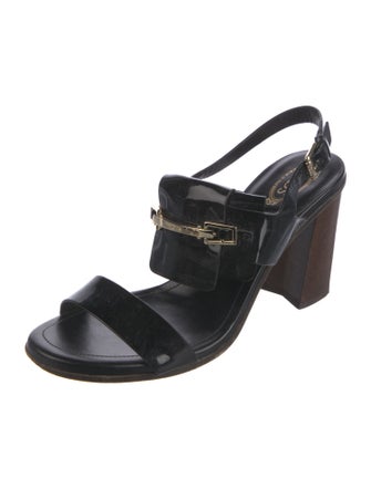 Tod's Patent Leather Slingback Sandals