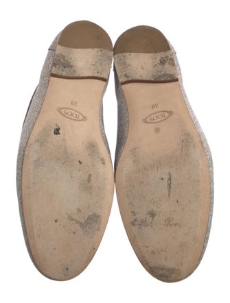 Tod's Glitter Glitter Accents Loafers