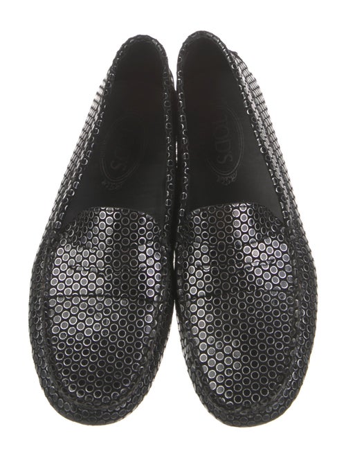 Tod's Leather Animal Print Loafers