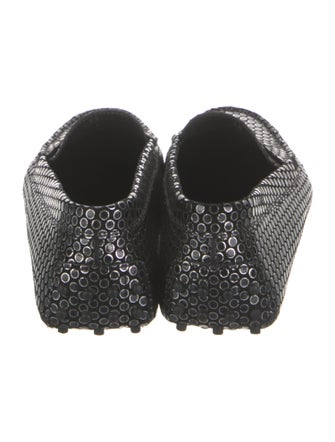 Tod's Leather Animal Print Loafers